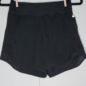 Tek Gear Black Athletic Running Shorts w/ Zip Pockets Size Small